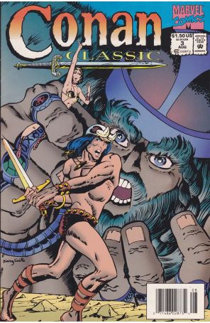 Conan Classic 3 (Newsstand) published by Marvel with cover art by Barry Windsor-Smith