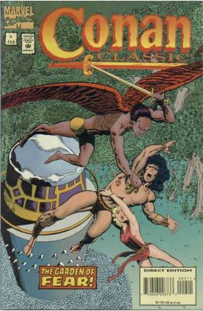 Conan Classic 9 published by Marvel with cover art by Barry Windsor-Smith