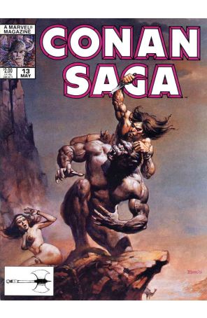 Conan Saga 13 published by Marvel with cover art by Boris Vallejo