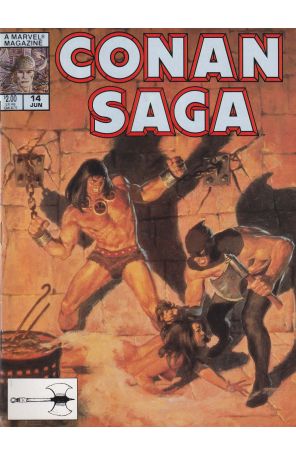 Conan Saga 14 published by Marvel with cover art by John Buscema