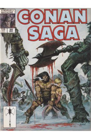 Conan Saga 20 published by Marvel with cover art by Earl Norem