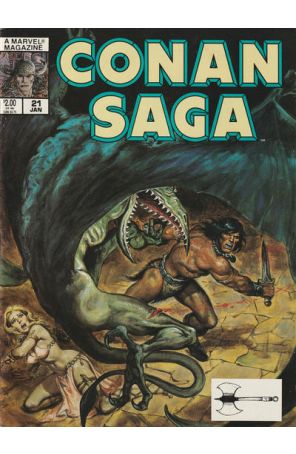 Conan Saga 21 published by Marvel with cover art by Earl Norem