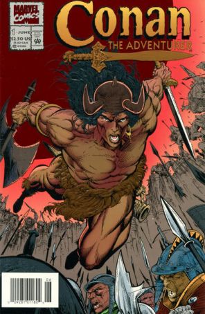 Conan the Adventurer 1 (Newsstand) published by Marvel with cover art by Rafael Kayanan