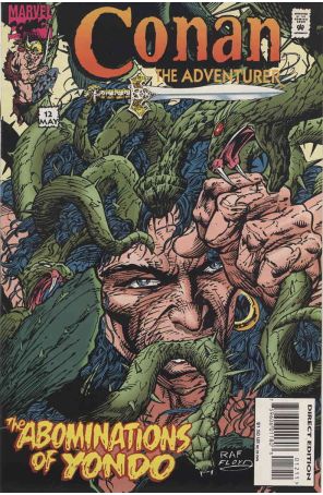 Conan the Adventurer 12 published by Marvel with cover art by Rafael Kayanan