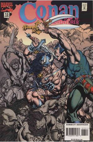 Conan the Adventurer 13 published by Marvel with cover art by Rafael Kayanan