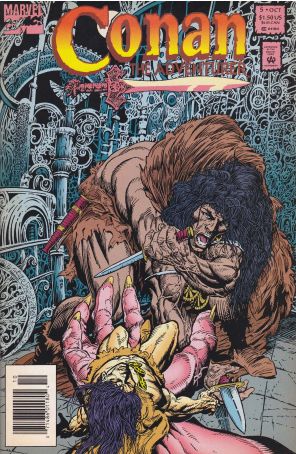 Conan the Adventurer 5 (Newsstand) published by Marvel with cover art by Rafael Kayanan