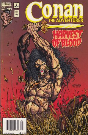 Conan the Adventurer 6 (Newsstand) published by Marvel with cover art by Rafael Kayanan