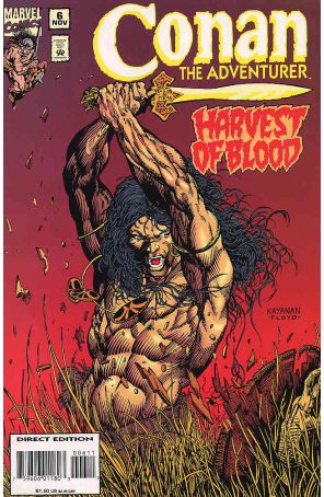 Conan the Adventurer 6 published by Marvel with cover art by Rafael Kayanan