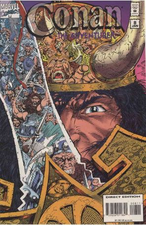 Conan the Adventurer 8 published by Marvel with cover art by Rafael Kayanan