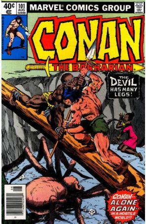 Conan the Barbarian 101 (Newsstand) published by Marvel with cover art by John Buscema