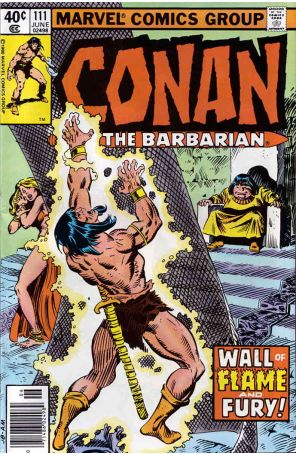 Conan the Barbarian 111 (Newsstand) published by Marvel with cover art by John Buscema