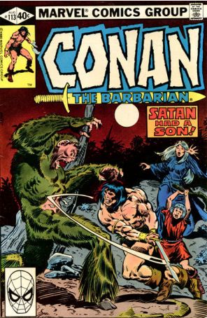 Conan the Barbarian 113 published by Marvel with cover art by John Buscema