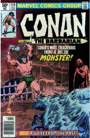 Conan the Barbarian 119 (Newsstand) published by Marvel with cover art by John Buscema