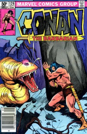 Conan the Barbarian 126 (Newsstand) published by Marvel with cover art by John Buscema