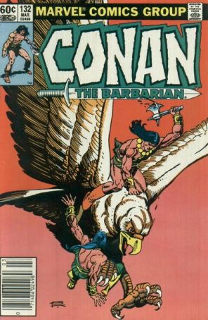 Conan the Barbarian 132 (Newsstand) published by Marvel with cover art by Gil Kane