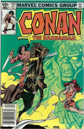 Conan the Barbarian 133 (Newsstand) published by Marvel with cover art by Gil Kane