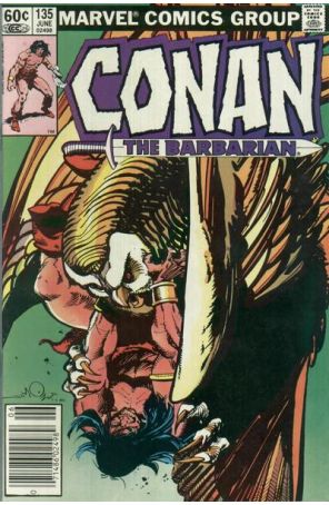 Conan the Barbarian 135 (Newsstand) published by Marvel with cover art by Walt Simonson