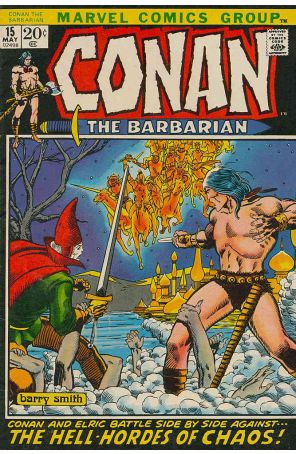 Conan the Barbarian 15 published by Marvel with cover art by Barry Windsor-Smith