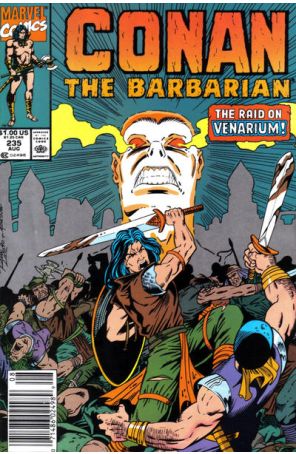 Conan the Barbarian 235 (Newsstand) published by Marvel with cover art by Ron Lim