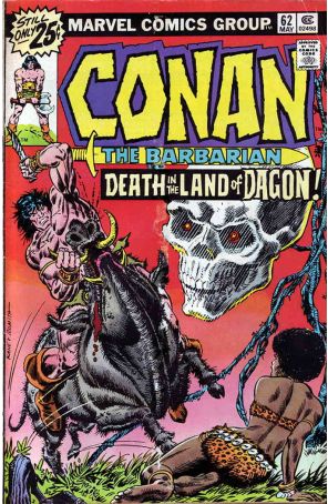 Conan the Barbarian 62 (with Marvel Value Stamp) published by Marvel with cover art by Gil Kane