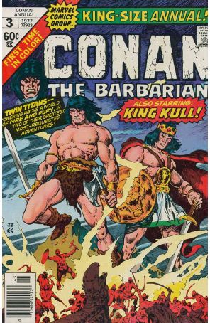 Conan the Barbarian Annual 3 published by Marvel with cover art by John Buscema