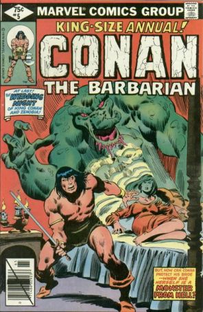 Conan the Barbarian Annual 5 published by Marvel with cover art by John Buscema