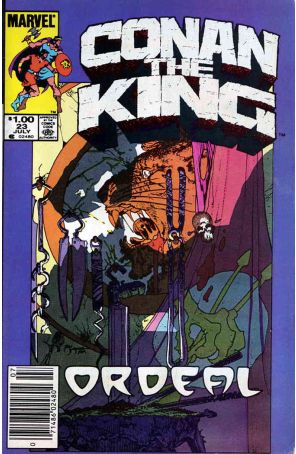 Conan the King 23 (Newsstand) published by Marvel with cover art by Michael W. Kaluta