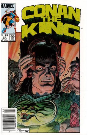 Conan the King 29 (Newsstand) published by Marvel with cover art by Michael W. Kaluta