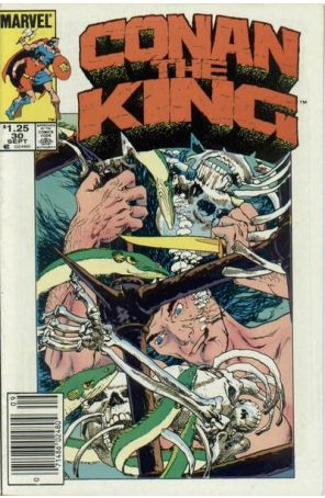 Conan the King 30 (Newsstand) published by Marvel with cover art by Michael W. Kaluta