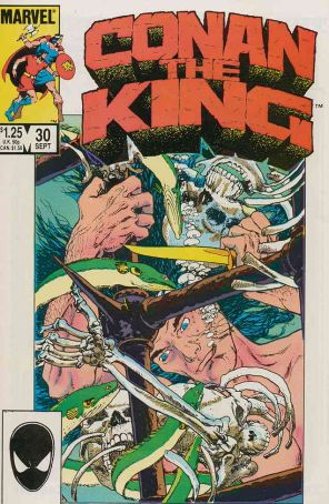 Conan the King 30 published by Marvel with cover art by Michael W. Kaluta