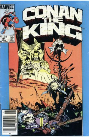 Conan the King 31 (Newsstand) published by Marvel with cover art by Michael W. Kaluta