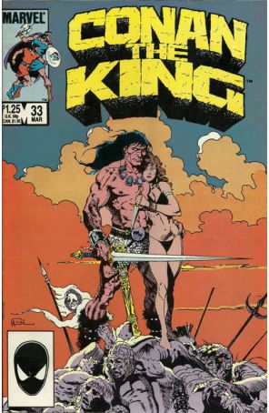 Conan the King 33 published by Marvel with cover art by Armando Gil