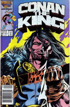 Conan the King 36 (Newsstand) published by Marvel with cover art by Judith Hunt