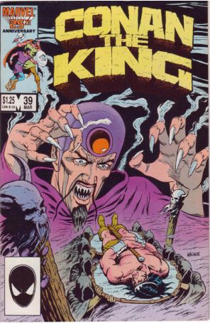 Conan the King 39 published by Marvel with cover art by Ron Wagner