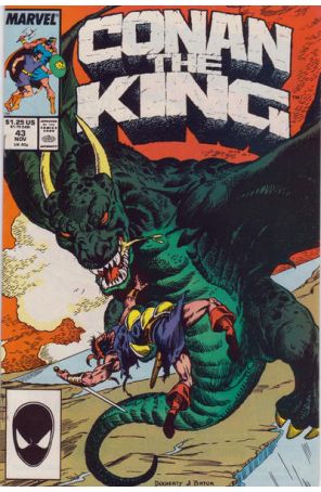 Conan the King 43 published by Marvel with cover art by Mike Docherty