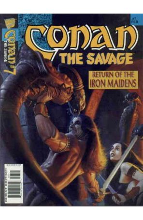 Conan the Savage 7 published by Marvel with cover art by Jacques Bredy