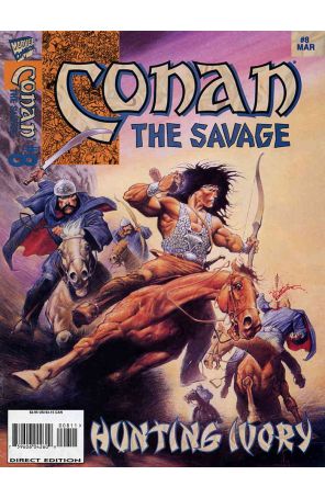 Conan the Savage 8 published by Marvel with cover art by Val Mayerik