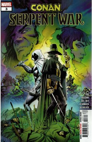 Conan: Serpent War 3 published by Marvel with cover art by Carlos Pacheco