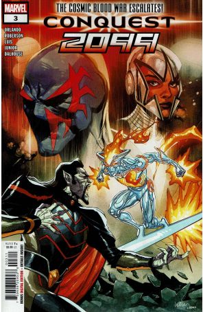 Conquest 2099 3 published by Marvel with cover art by Leinil Francis Yu
