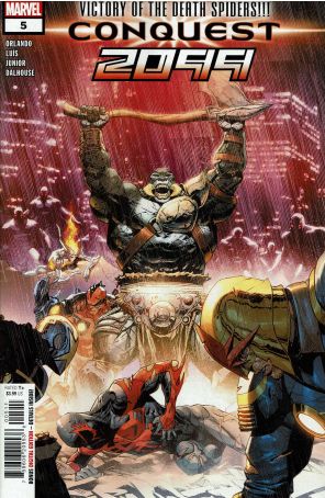 Conquest 2099 5 published by Marvel with cover art by Leinil Francis Yu