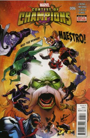 Contest Of Champions 6 published by Marvel with cover art by Paco Medina