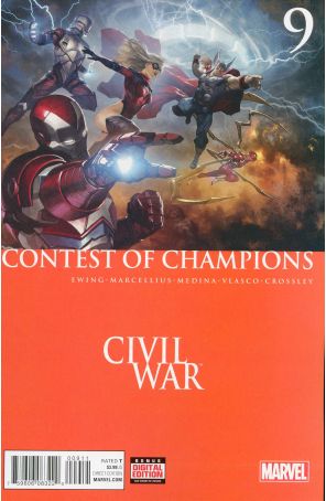 Contest Of Champions 9 published by Marvel with cover art by Paco Medina