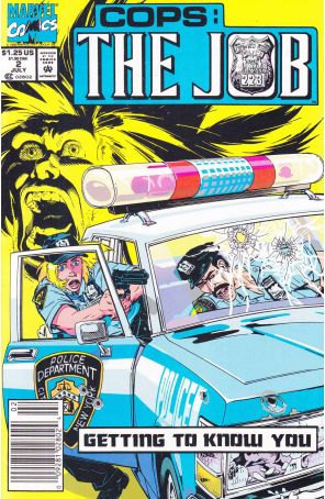 Cops: The Job 2 (Newsstand) published by Marvel with cover art by Michael Golden