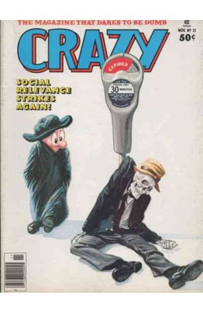 Crazy (Magazine) 21 published by Marvel with cover art by Bob Larkin