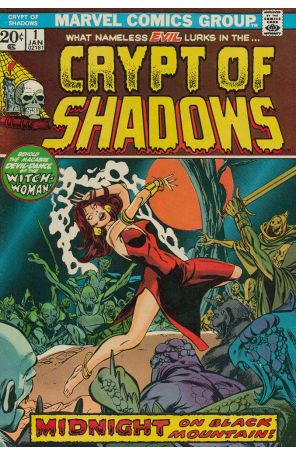 Crypt of Shadows 1 published by Marvel with cover art by Gil Kane
