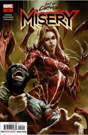 Cult of Carnage: Misery 2 published by Marvel with cover art by Skan