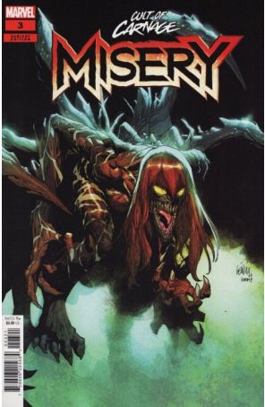 Cult of Carnage: Misery 3A published by Marvel with cover art by Leinil Yu