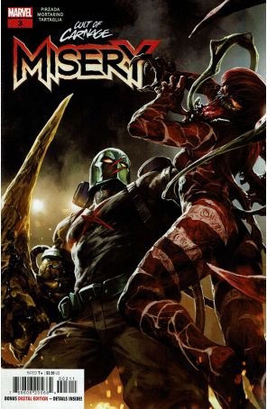 Cult of Carnage: Misery 3 published by Marvel with cover art by Skan Srisuwan