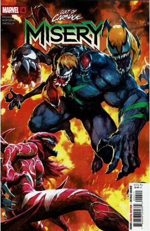Cult of Carnage: Misery 4 published by Marvel with cover art by Skan