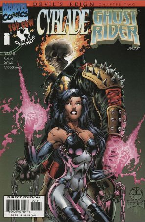 Cyblade/Ghost Rider 1 published by Marvel with cover art by Anthony Chun
